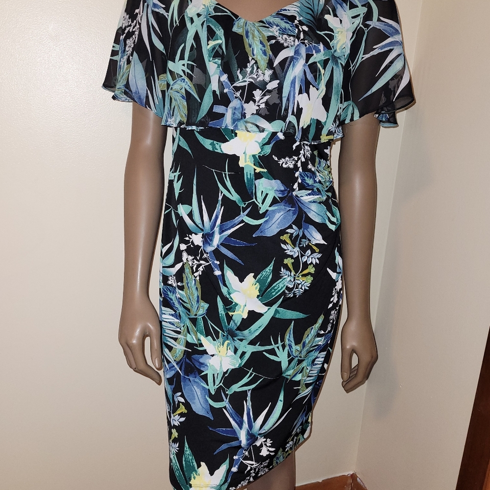 12P Connected Apparel Caped Sleeveless Dress